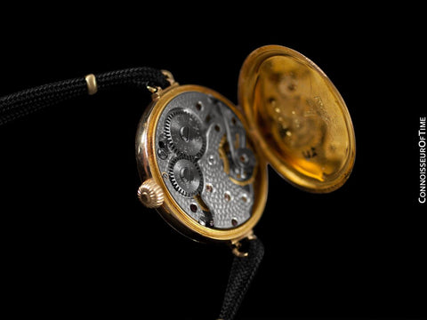 1920's Rolex Ladies Vintage Art Deco Dial Watch - 15K (14K) Gold