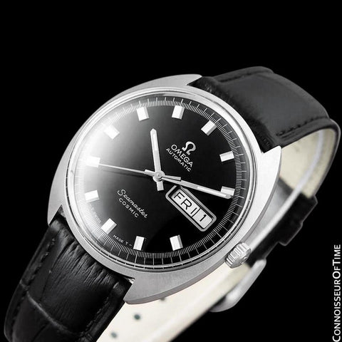 1960's Omega Vintage Mens Seamaster Cosmic Retro, Day Date, Automatic Watch - Stainless Steel