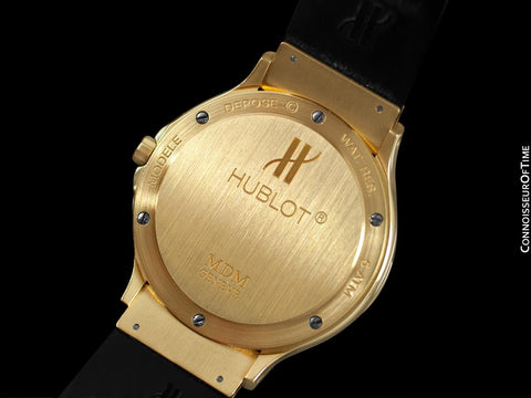 Hublot MDM Full Size 36mm Mens Watch with Papers - 18K Gold