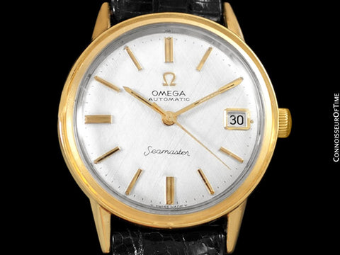 1966 Omega Seamaster Rare Cal. 560 Vintage Mens Watch, Automatic, Date - 18K Gold Plated
