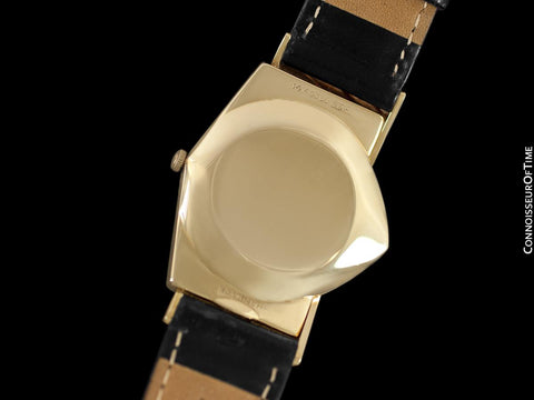 1950's Hamilton Electric Ventura "500" Model Vintage Mens Assymetric Wristwatch - 14K Gold