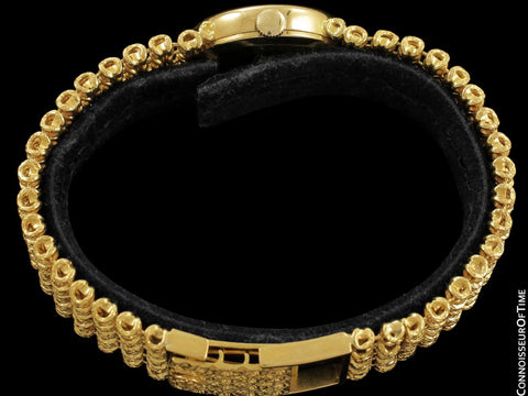 1973 Patek Philippe Ladies Vintage Bracelet Watch Ref. 4188/2, 18K Gold - Original Certificate