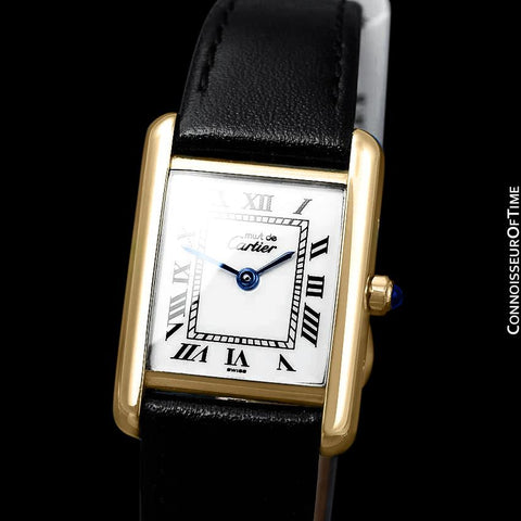 Cartier Ladies Tank Watch - Gold Vermeil, 18K Gold over Sterling Silver