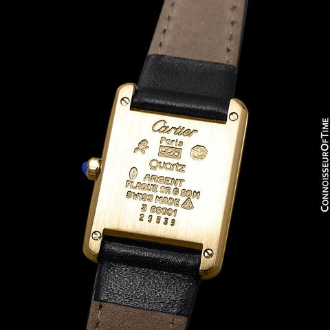 Cartier Ladies Tank Watch - Gold Vermeil, 18K Gold over Sterling Silver