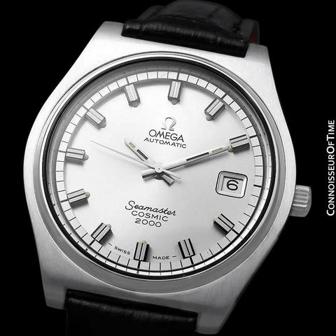 1970's Omega Seamaster Cosmic 2000 Vintage Retro Mens Dive Watch, Date - Stainless Steel