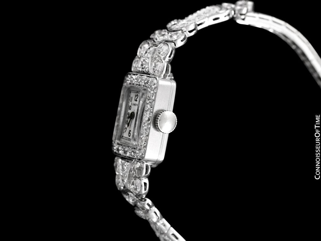 1930 s Blancpain Vintage Ladies Cocktail Watch Platinum with 6