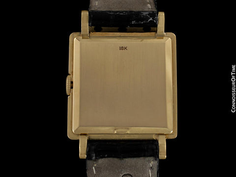1950 Jaeger-LeCoultre Vintage Mens Watch, 18K Gold - Special Model