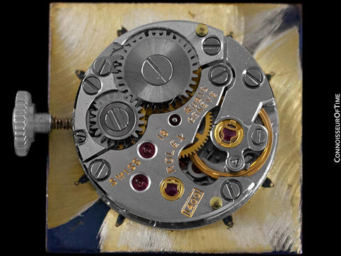 1973 Rolex Precision Vintage Ladies Handwound Watch - Sterling Silver, Stainless Steel & Diamonds
