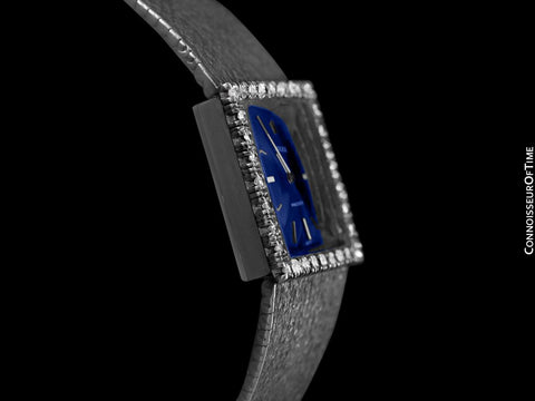 1973 Rolex Precision Vintage Ladies Handwound Watch - Sterling Silver, Stainless Steel & Diamonds