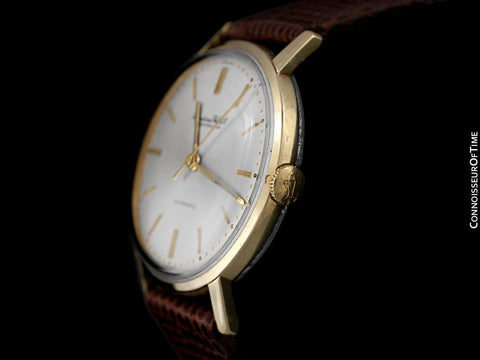1963 IWC Vintage Full Size Mens Tropical Case Watch, Cal. 854 Automatic - 14K Gold & Stainless Steel