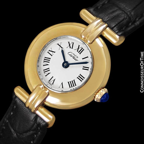 Cartier Colisee Ladies Vendome Vermeil Watch - 18K Gold over Sterling Silver