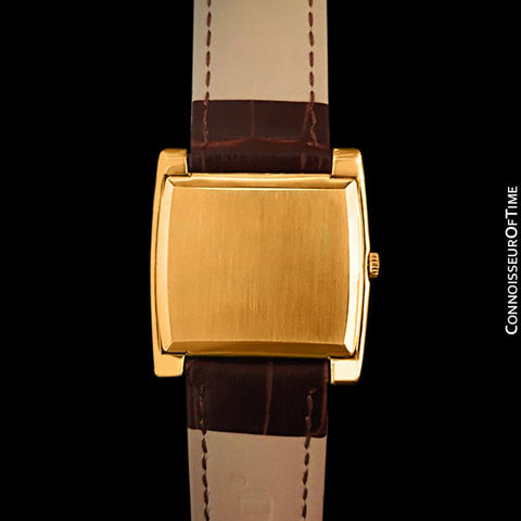 1973 Omega Geneve Vintage Mens Handwound TV Watch - 18K Gold Plated