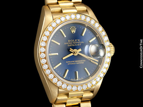 Rolex Ladies President Datejust Ref. 69178, Rolex Factory Diamonds - 18K Gold