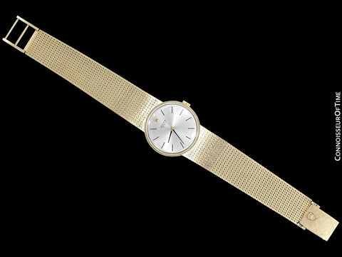 1970's Rolex Cellini Style Vintage Mens 31mm Dress Watch - 14K Gold