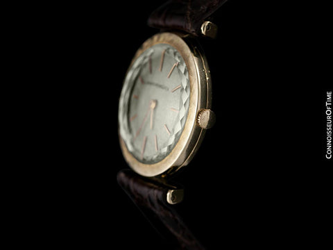 1961 Girard Perregaux Vintage Mens Midsize Modernist Watch - 14K Gold