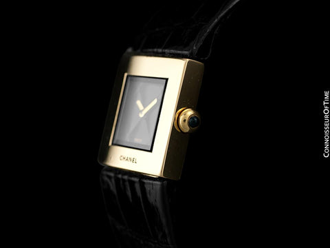 Chanel Matelasse Ladies Square Watch - 18K Gold