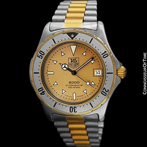 TAG Heuer Professional 2000 Mens Diver Watch, 974.013 - Stainless Steel & 18K Gold Plated