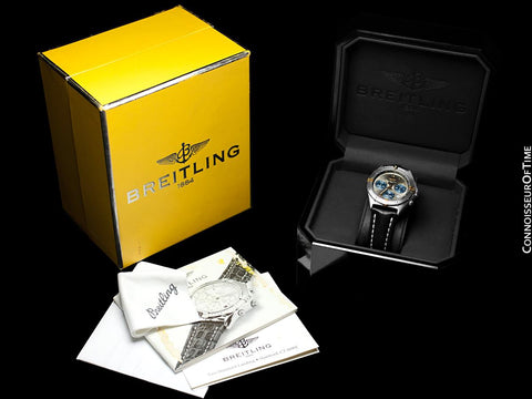 Breitling Windrider Chrono Sextant Mens Chronograph Watch, Stainless Steel & 18K Gold - B55045
