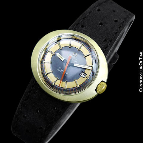 1960's Omega Dynamic Vintage Ladies Automatic Watch - 18K Gold Cap & Stainless Steel