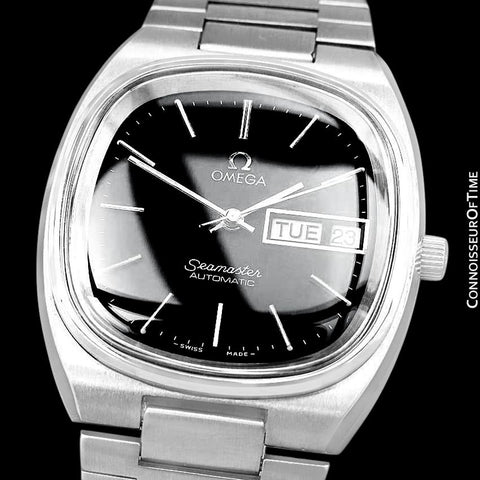 1978 Omega Seamaster Vintage Mens TV Watch, Automatic, Day Date - Stainless Steel