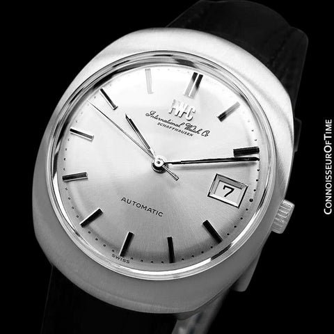 1970's IWC Vintage Mens Watch, Cal. 8541B Automatic, Silver Dial with Date - Stainless Steel