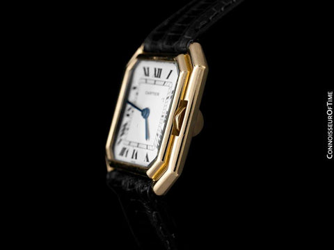 Cartier Ceinture Vintage Mens Midsize Unisex Mechanical Watch - Solid 18K Gold