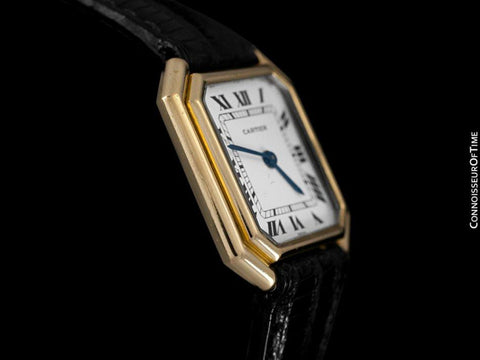 Cartier Ceinture Vintage Mens Midsize Unisex Mechanical Watch - Solid 18K Gold