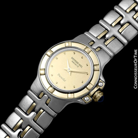 Raymond Weil Parsifal Ladies Two-Tone Bracelet Watch, Ref. 9690 - Stainless Steel & Solid 18K Gold
