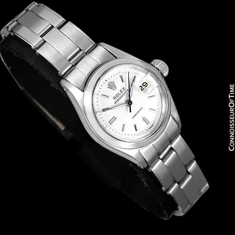 1960 Rolex Oysterdate Precision Ladies Vintage Watch with Date - Stainless Steel