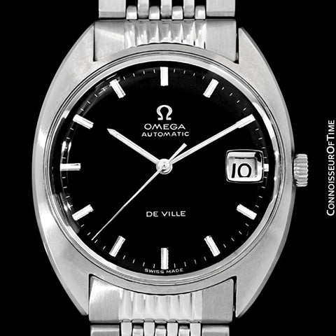 1970 Omega De Ville Vintage Mens Cal. 565 Automatic Watch with Quick-Setting Date - Stainless Steel