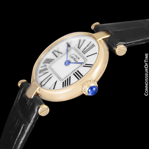Must de Cartier Vendome Ladies Vermeil Watch - 18K Gold Over Sterling Silver