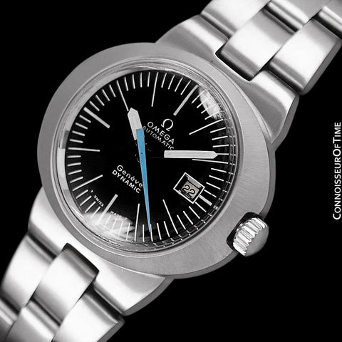 1960's Omega Dynamic Vintage Ladies Bracelet Watch with Black Dial - Stainless Steel