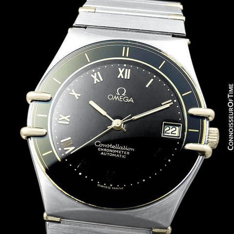 Omega Constellation Mens Large Chronometer Watch, Automatic, Stainless Steel & 18K Gold - The Original Manhattan