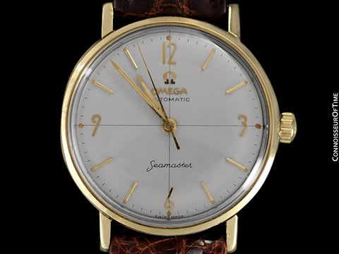 1962 Omega Seamaster Vintage Mens Auotmatic Watch with Cal. 552 - 14K Gold & Stainless Steel