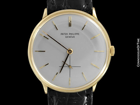 1960 Patek Philippe Vintage Mens Handwound Watch, Ref. 2573 - 18K Gold