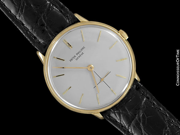 1960 Patek Philippe Vintage Mens Handwound Watch, Ref. 2573 - 18K Gold