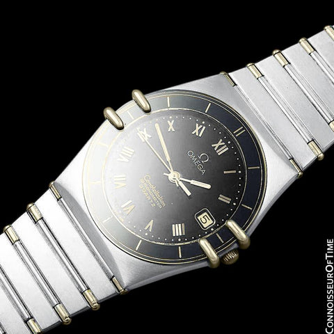 Omega Constellation Mens Quartz Chronometer Watch, Stainless Steel & 18K Gold - The Original Manhattan