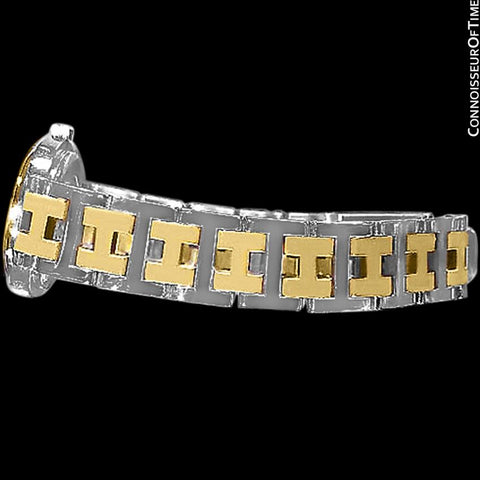 Hermes Ladies Clipper 2-Tone Quartz Watch - Stainless Steel and 18K Gold Plated