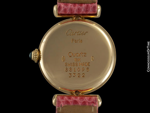Cartier Colisee Ladies Vendome Watch - Solid 18K Gold