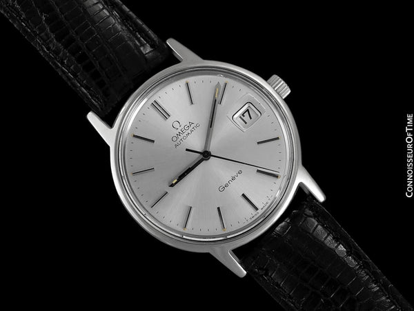 1975 / 1977 Omega Geneve Vintage Mens Automatic Watch with Quick-Setting Date - Stainless Steel