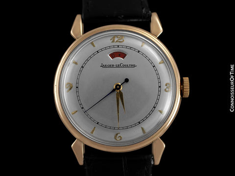 1949 Jaeger-LeCoultre Vintage Mens Powermatic Power Reserve Watch - 18K Rose Gold