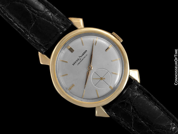 1950's Ulysse Nardin Mens Vintage Chronometer Dress Watch - 14K Gold