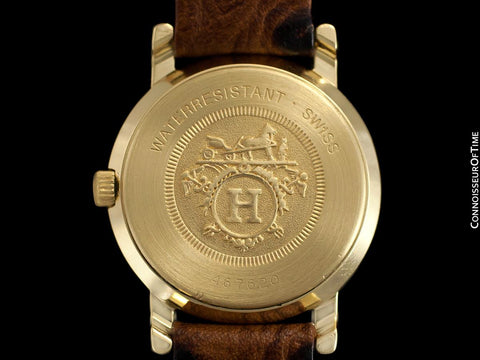 Hermes Sellier Ladies Luxury Watch - 18K Gold