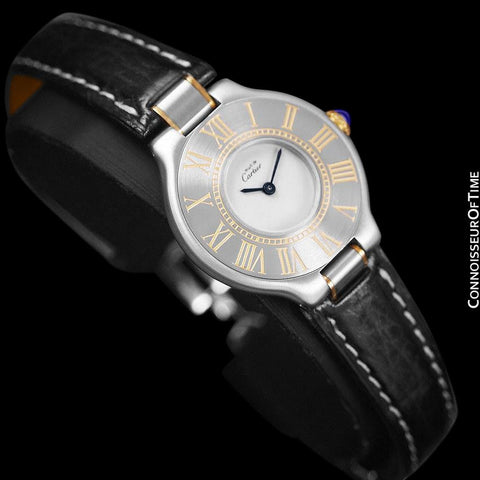 Must De Cartier 21C Ladies Watch - Stainless Steel and 18K Gold