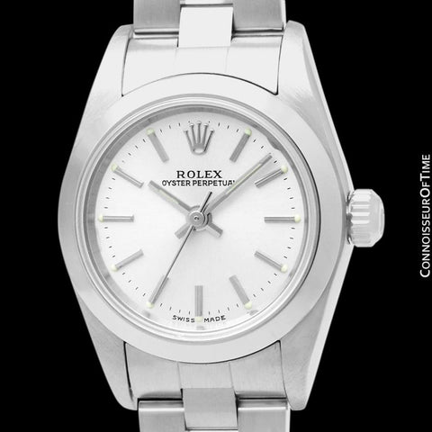 Rolex Ladies Oyster Perpetual No Date, 76080 - Stainless Steel