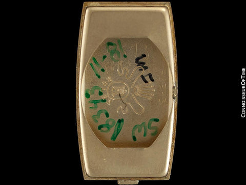 1980's Rolex Ladies Vintage Dress Bracelet Watch - 14K Gold and Diamonds