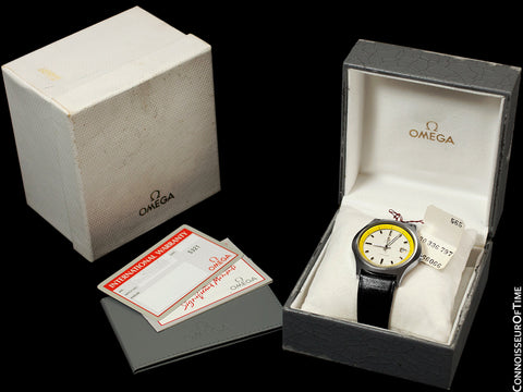 1971 Omega Seamaster Mens Vintage Stainless Steel 42mm Watch with Cal. 565 - Rare 1st Edition Big Yellow with Box & Tag