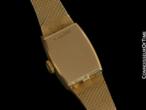 1980's Rolex Vintage Ladies Dress Watch - 14K Gold & Diamonds