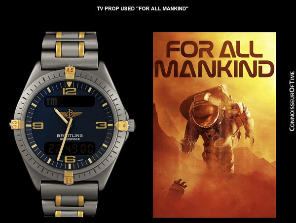 TV Prop Used "For All Mankind"-  Breitling Navitimer Aerospace Titanium & 18K Gold Ref. F56059