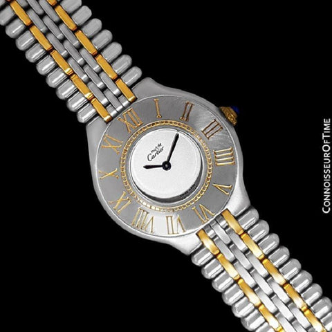 Cartier Must De 21C Ladies Watch - Stainless Steel and 18K Gold